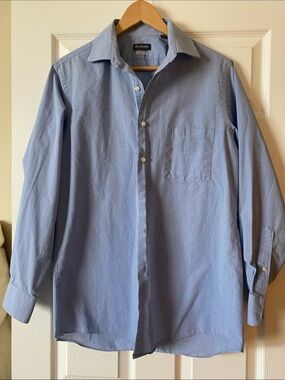 Van Heusen Light Blue Long-Sleeve Dress Shirt